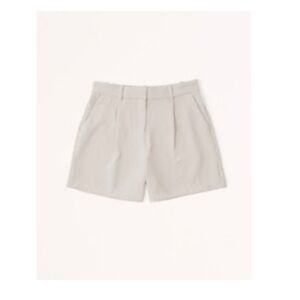 Abercrombie & Fitch High Rise Premium Crepe Tailored Short